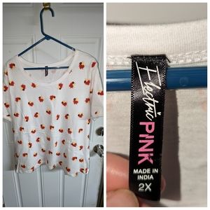 Electric Pink brand top plus size